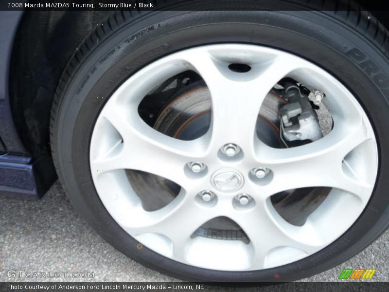 Stormy Blue / Black 2008 Mazda MAZDA5 Touring