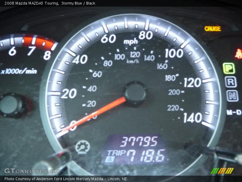 Stormy Blue / Black 2008 Mazda MAZDA5 Touring