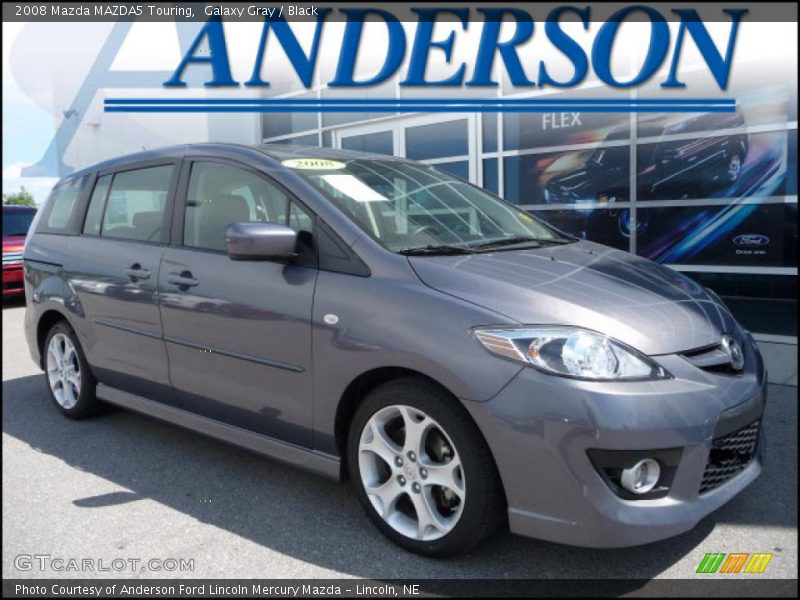Galaxy Gray / Black 2008 Mazda MAZDA5 Touring