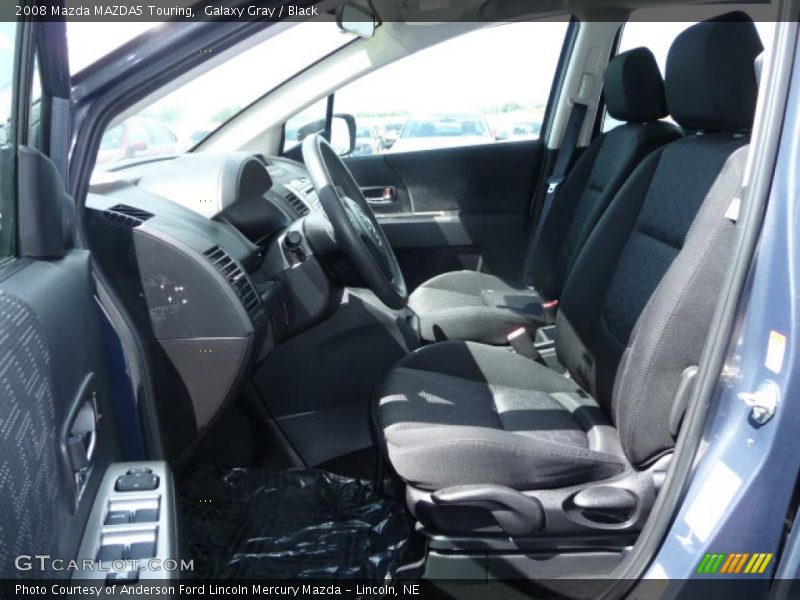 Galaxy Gray / Black 2008 Mazda MAZDA5 Touring