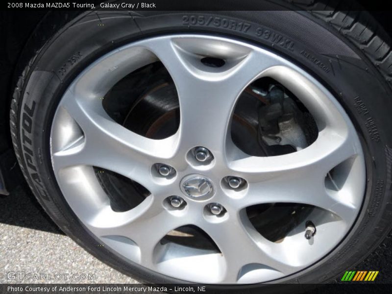 Galaxy Gray / Black 2008 Mazda MAZDA5 Touring
