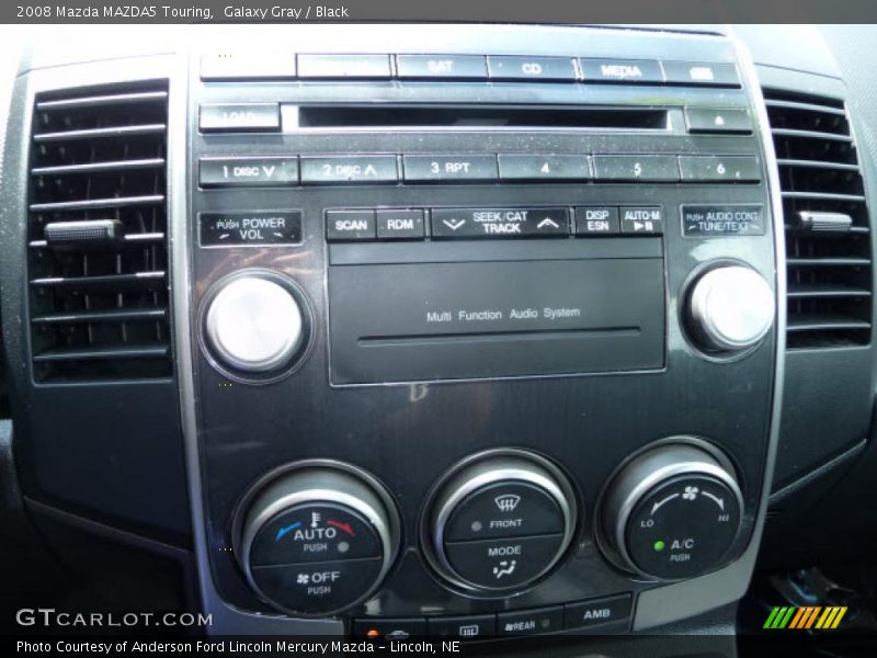 Galaxy Gray / Black 2008 Mazda MAZDA5 Touring