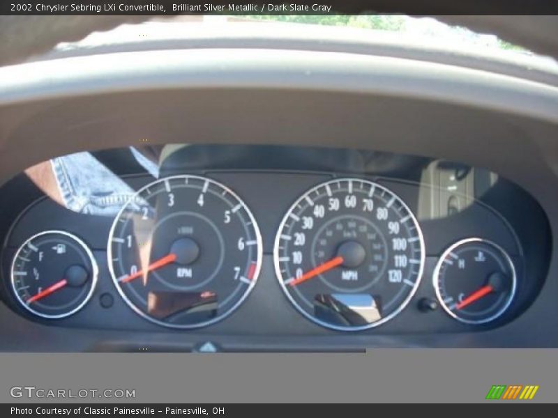 Brilliant Silver Metallic / Dark Slate Gray 2002 Chrysler Sebring LXi Convertible