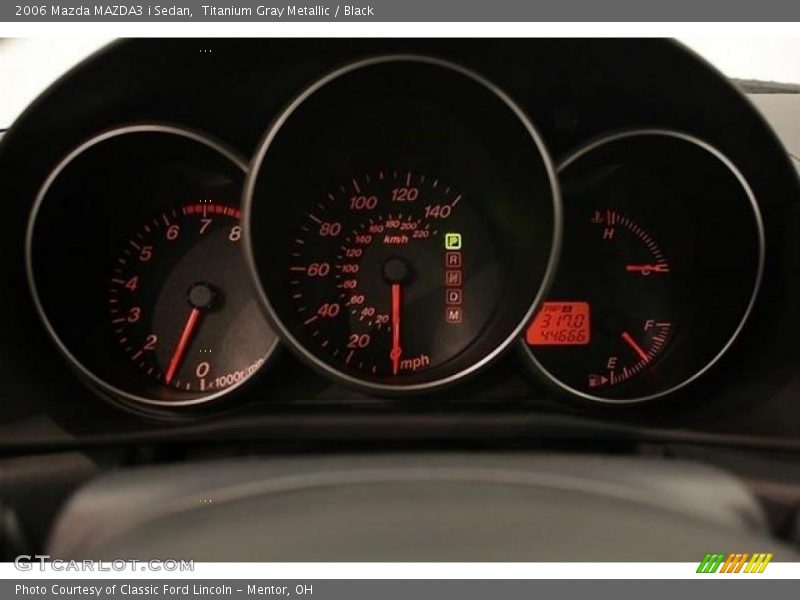 Titanium Gray Metallic / Black 2006 Mazda MAZDA3 i Sedan