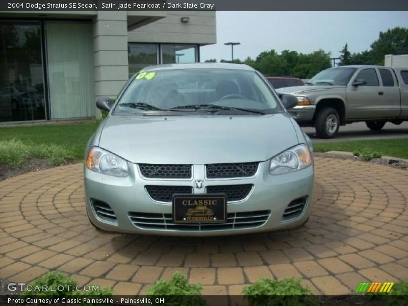 Satin Jade Pearlcoat / Dark Slate Gray 2004 Dodge Stratus SE Sedan