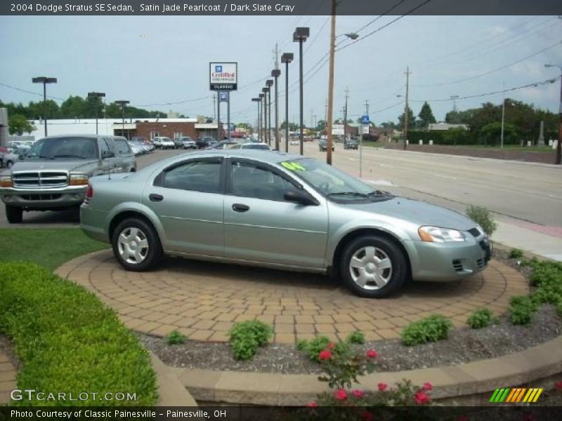 Satin Jade Pearlcoat / Dark Slate Gray 2004 Dodge Stratus SE Sedan