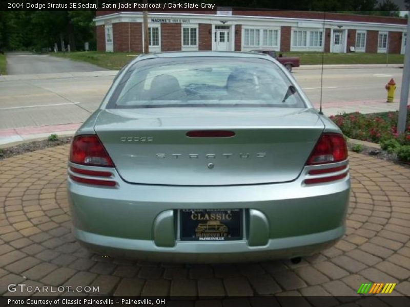 Satin Jade Pearlcoat / Dark Slate Gray 2004 Dodge Stratus SE Sedan