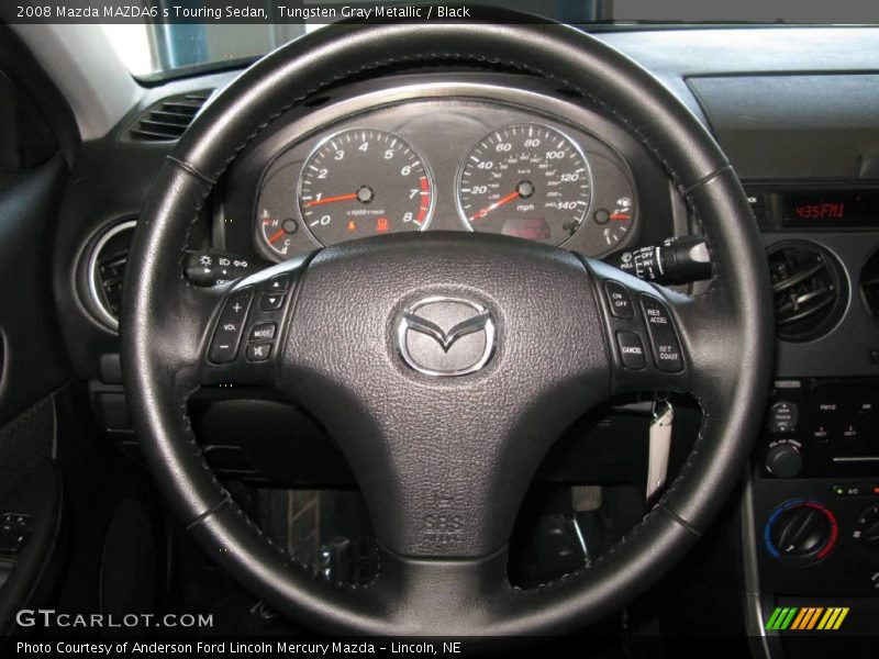 Tungsten Gray Metallic / Black 2008 Mazda MAZDA6 s Touring Sedan