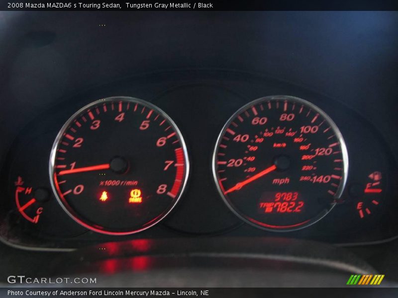 Tungsten Gray Metallic / Black 2008 Mazda MAZDA6 s Touring Sedan