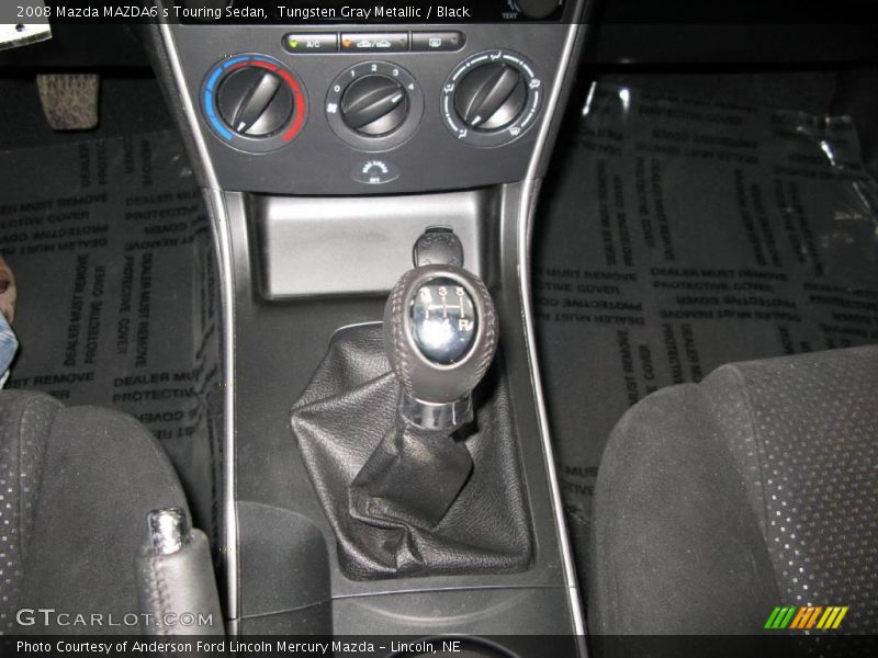 Tungsten Gray Metallic / Black 2008 Mazda MAZDA6 s Touring Sedan