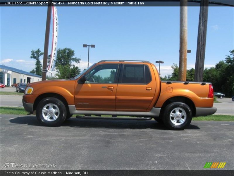 Mandarin Gold Metallic / Medium Prairie Tan 2001 Ford Explorer Sport Trac 4x4