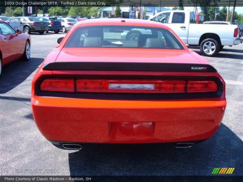 TorRed / Dark Slate Gray 2009 Dodge Challenger SRT8