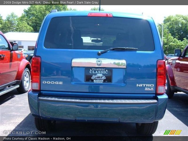 Deep Water Blue Pearl / Dark Slate Gray 2009 Dodge Nitro SLT 4x4