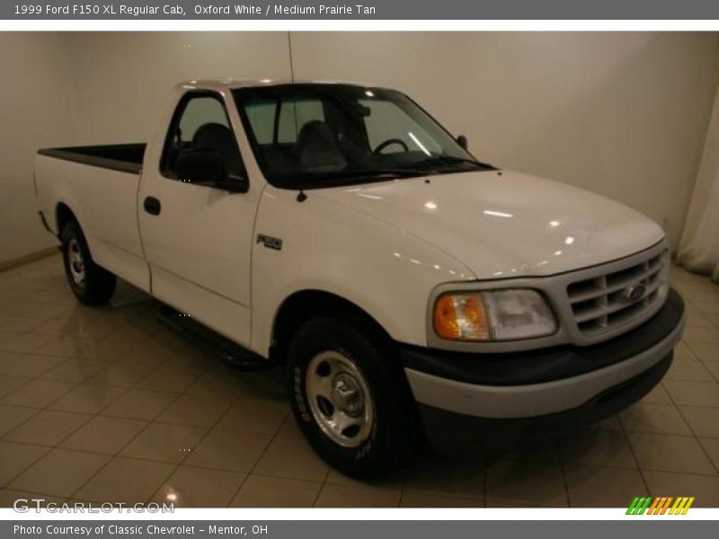 Oxford White / Medium Prairie Tan 1999 Ford F150 XL Regular Cab