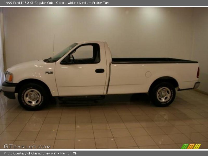 Oxford White / Medium Prairie Tan 1999 Ford F150 XL Regular Cab