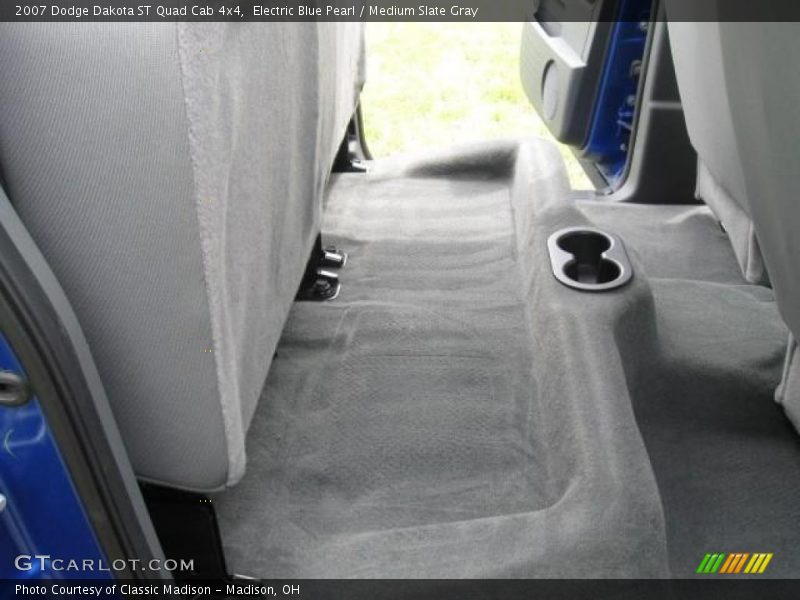 Electric Blue Pearl / Medium Slate Gray 2007 Dodge Dakota ST Quad Cab 4x4