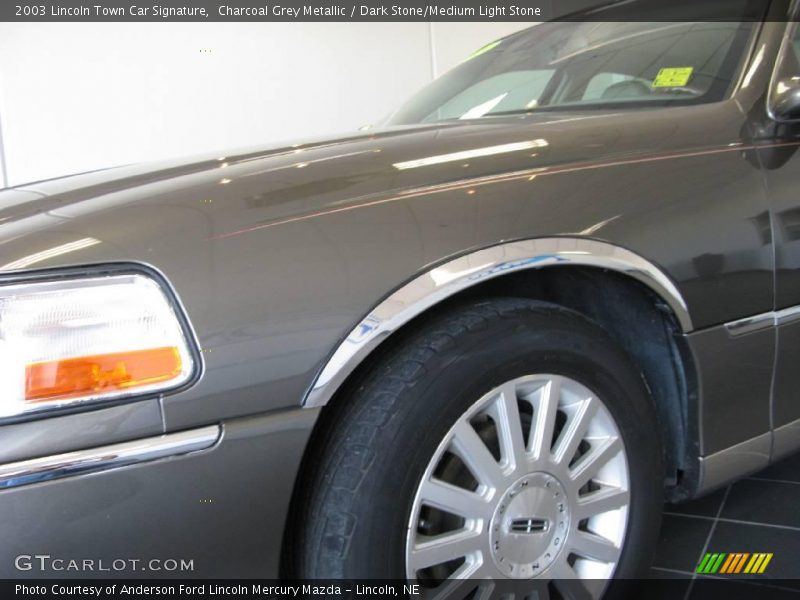 Charcoal Grey Metallic / Dark Stone/Medium Light Stone 2003 Lincoln Town Car Signature