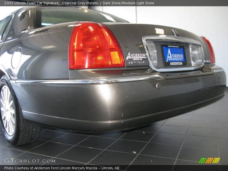 Charcoal Grey Metallic / Dark Stone/Medium Light Stone 2003 Lincoln Town Car Signature