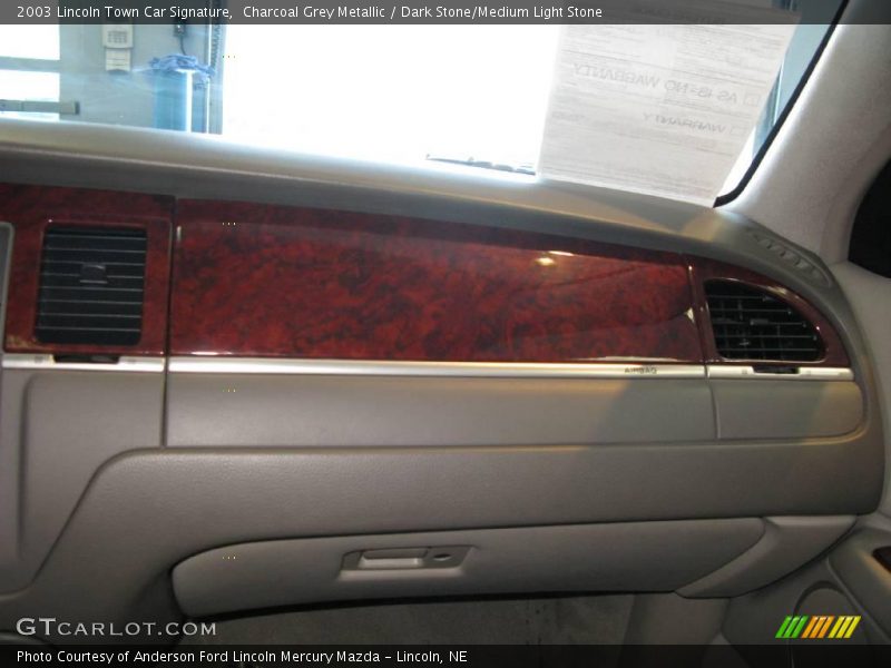 Charcoal Grey Metallic / Dark Stone/Medium Light Stone 2003 Lincoln Town Car Signature
