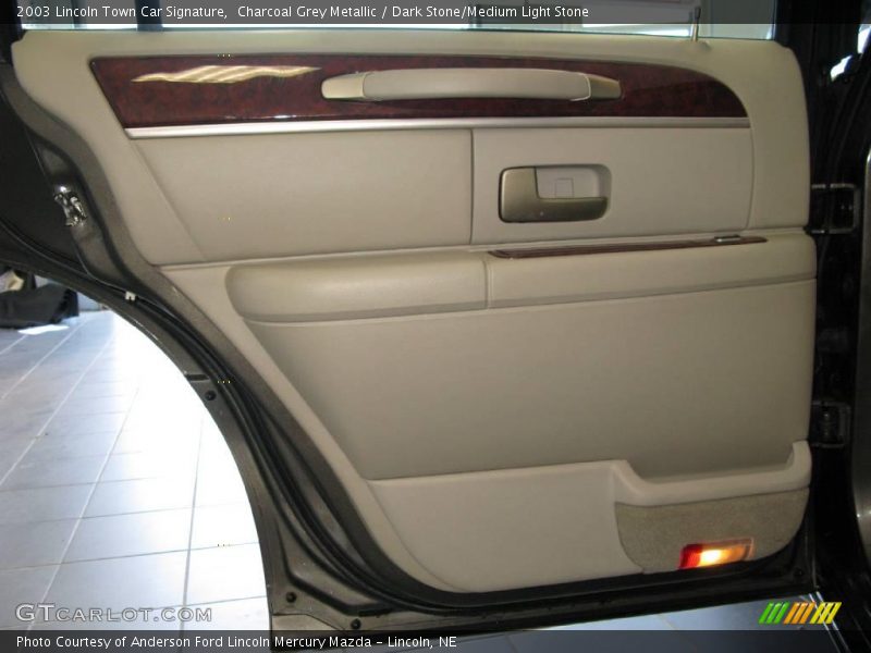 Charcoal Grey Metallic / Dark Stone/Medium Light Stone 2003 Lincoln Town Car Signature