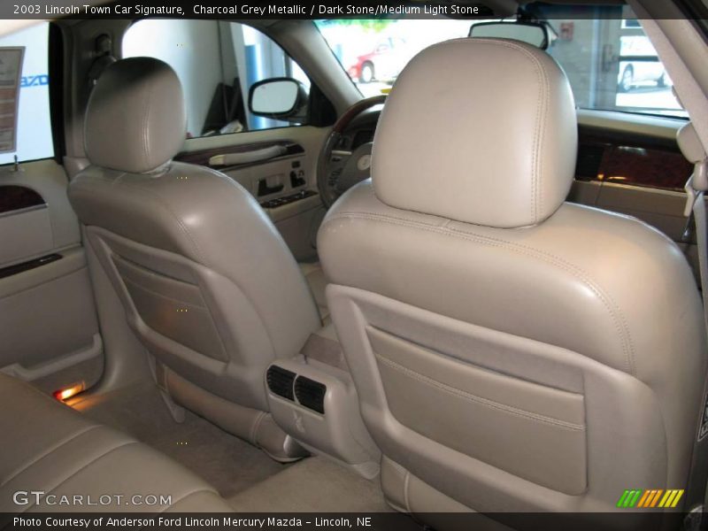 Charcoal Grey Metallic / Dark Stone/Medium Light Stone 2003 Lincoln Town Car Signature