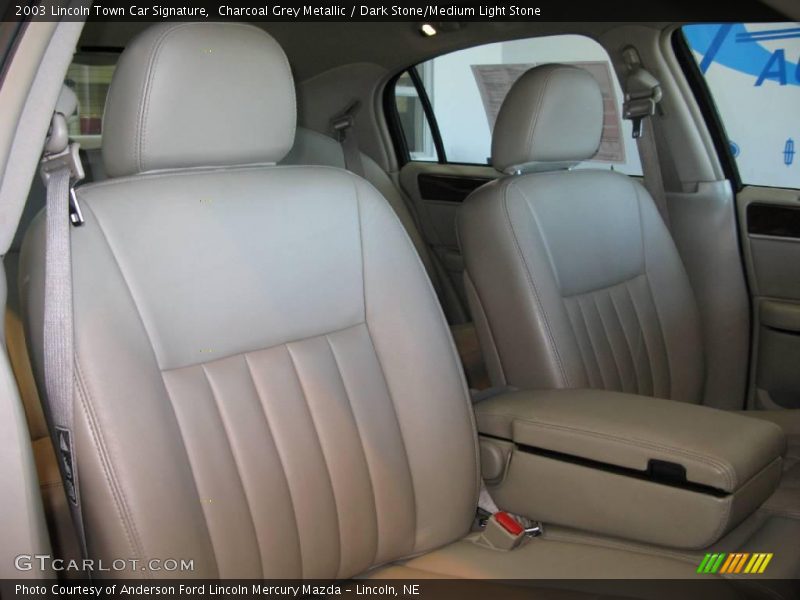 Charcoal Grey Metallic / Dark Stone/Medium Light Stone 2003 Lincoln Town Car Signature