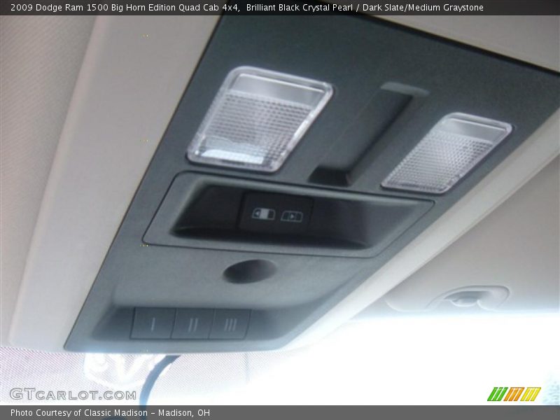 Brilliant Black Crystal Pearl / Dark Slate/Medium Graystone 2009 Dodge Ram 1500 Big Horn Edition Quad Cab 4x4