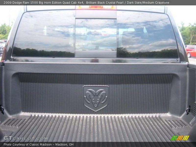Brilliant Black Crystal Pearl / Dark Slate/Medium Graystone 2009 Dodge Ram 1500 Big Horn Edition Quad Cab 4x4