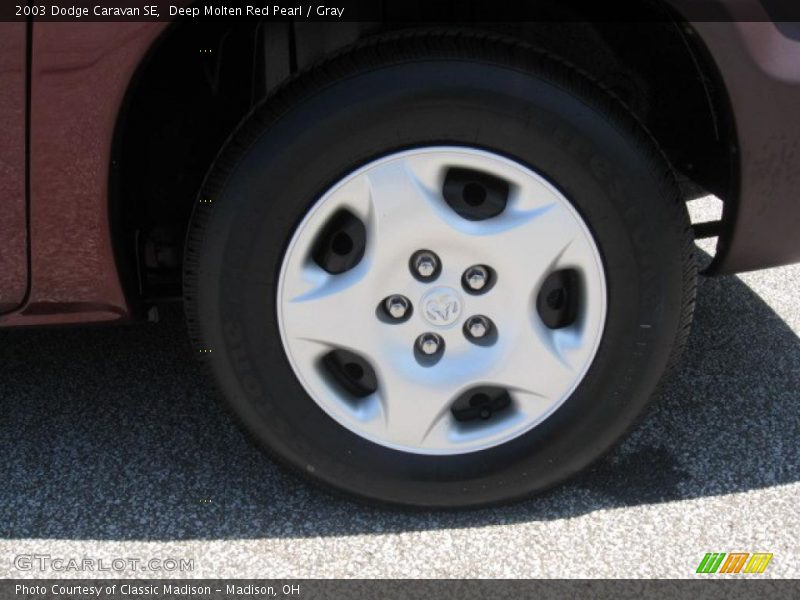 Deep Molten Red Pearl / Gray 2003 Dodge Caravan SE