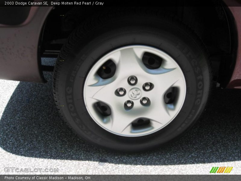 Deep Molten Red Pearl / Gray 2003 Dodge Caravan SE