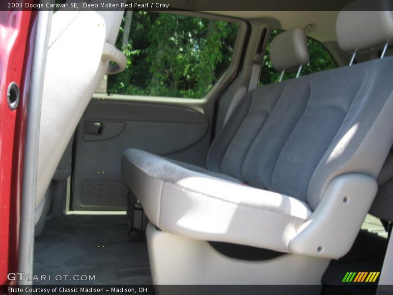 Deep Molten Red Pearl / Gray 2003 Dodge Caravan SE