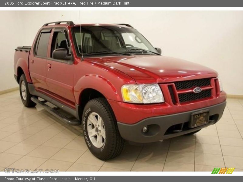 Red Fire / Medium Dark Flint 2005 Ford Explorer Sport Trac XLT 4x4