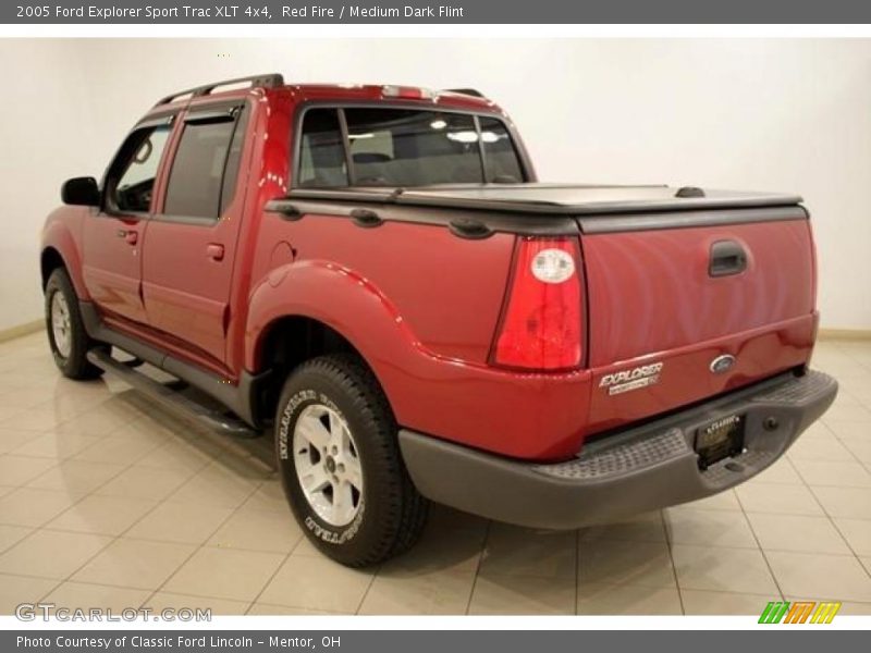 Red Fire / Medium Dark Flint 2005 Ford Explorer Sport Trac XLT 4x4