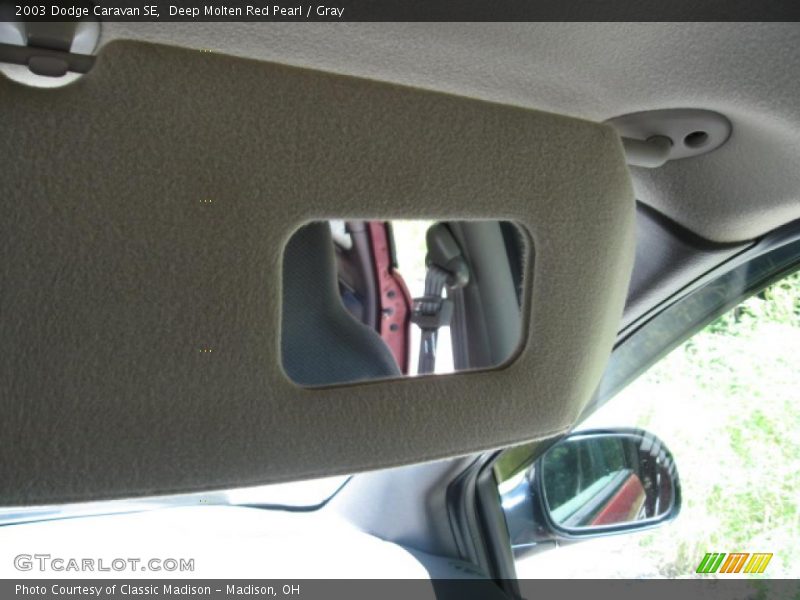 Deep Molten Red Pearl / Gray 2003 Dodge Caravan SE