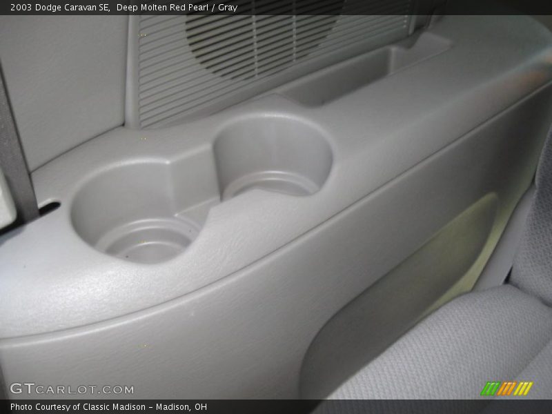 Deep Molten Red Pearl / Gray 2003 Dodge Caravan SE