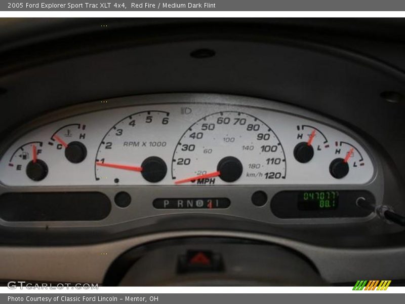 Red Fire / Medium Dark Flint 2005 Ford Explorer Sport Trac XLT 4x4