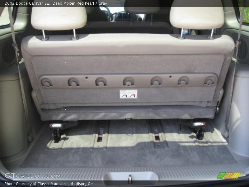 Deep Molten Red Pearl / Gray 2003 Dodge Caravan SE