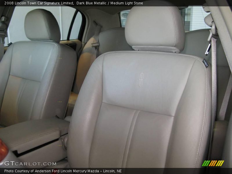 Dark Blue Metallic / Medium Light Stone 2008 Lincoln Town Car Signature Limited