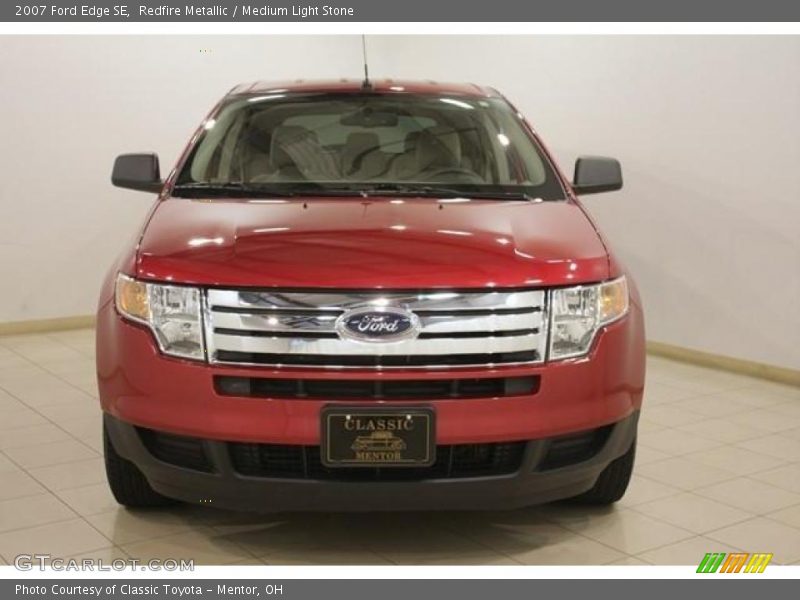 Redfire Metallic / Medium Light Stone 2007 Ford Edge SE