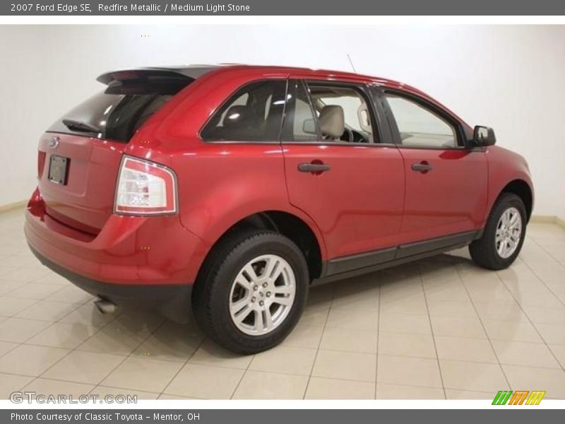 Redfire Metallic / Medium Light Stone 2007 Ford Edge SE