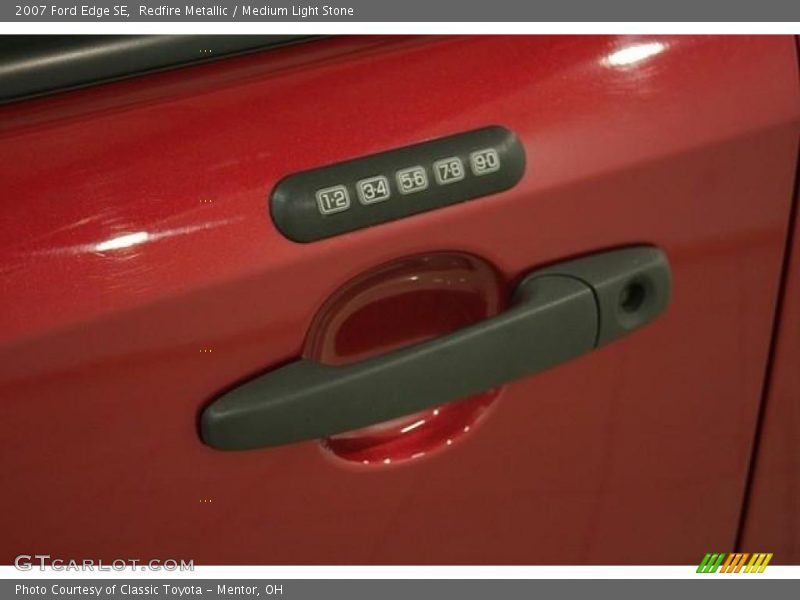 Redfire Metallic / Medium Light Stone 2007 Ford Edge SE