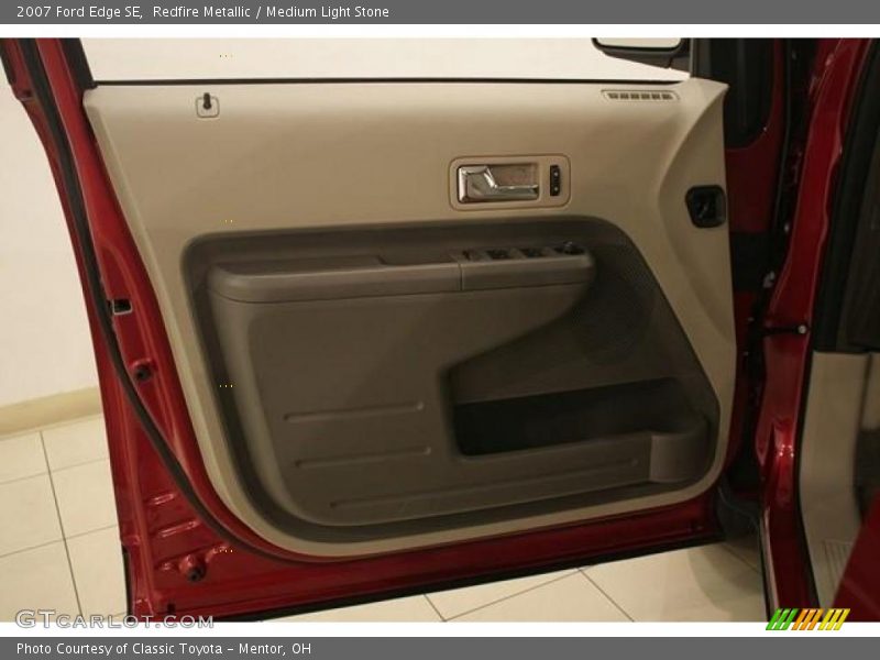 Redfire Metallic / Medium Light Stone 2007 Ford Edge SE