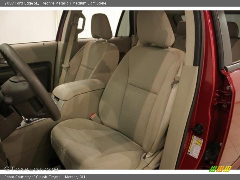Redfire Metallic / Medium Light Stone 2007 Ford Edge SE