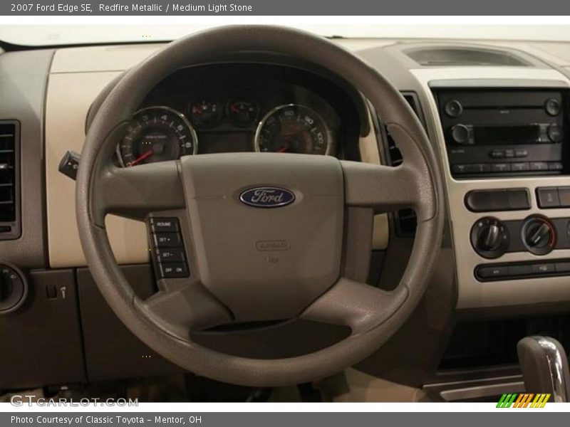 Redfire Metallic / Medium Light Stone 2007 Ford Edge SE