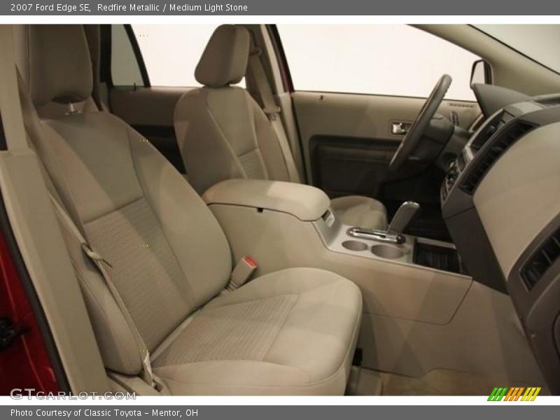 Redfire Metallic / Medium Light Stone 2007 Ford Edge SE