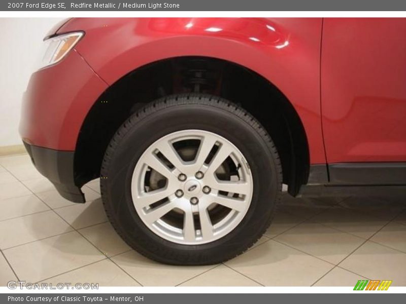 Redfire Metallic / Medium Light Stone 2007 Ford Edge SE
