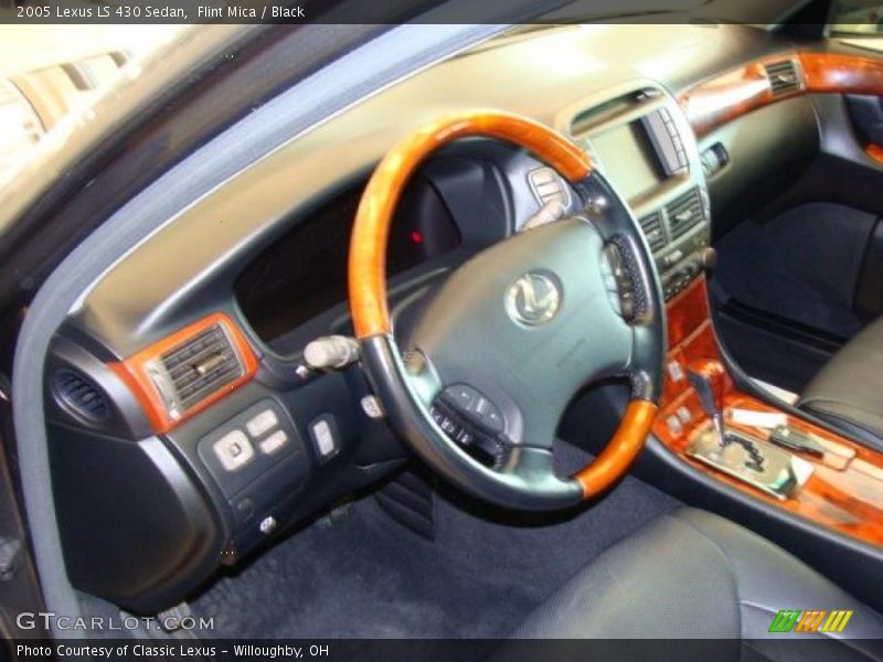 Flint Mica / Black 2005 Lexus LS 430 Sedan