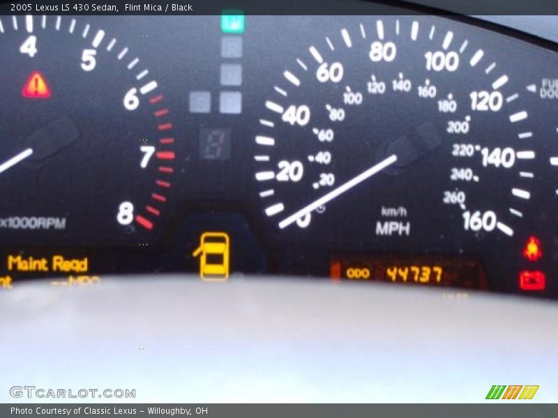 Flint Mica / Black 2005 Lexus LS 430 Sedan