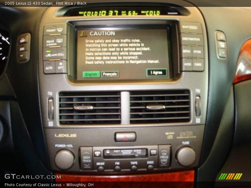Flint Mica / Black 2005 Lexus LS 430 Sedan
