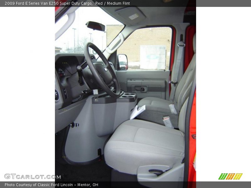 Red / Medium Flint 2009 Ford E Series Van E250 Super Duty Cargo